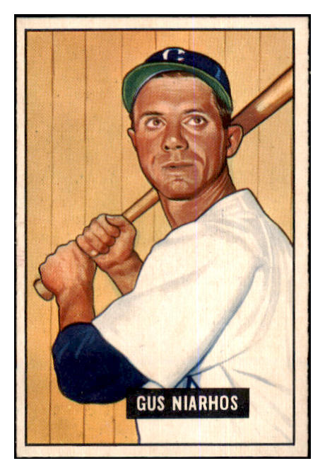 1951 Bowman Baseball #124 Gus Niarhos White Sox EX-MT 463311