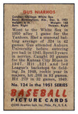 1951 Bowman Baseball #124 Gus Niarhos White Sox EX-MT 463311