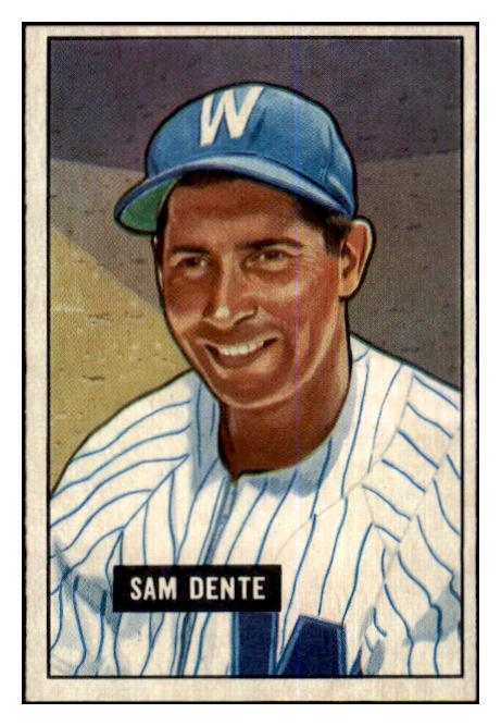 1951 Bowman Baseball #133 Sam Dente Senators EX-MT 463316