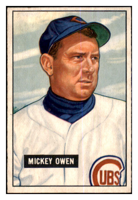 1951 Bowman Baseball #174 Mickey Owen Cubs EX-MT 463329