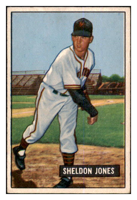 1951 Bowman Baseball #199 Sheldon Jones Giants EX-MT 463337
