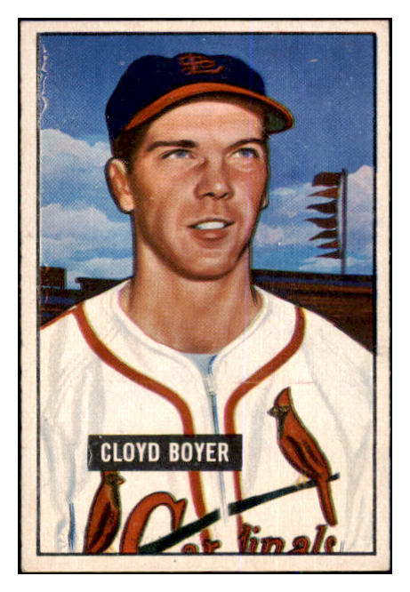 1951 Bowman Baseball #228 Cloyd Boyer Cardinals EX-MT 463348
