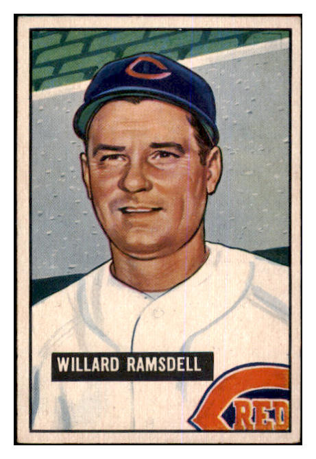 1951 Bowman Baseball #251 Willard Ramsdell Reds EX-MT 463352