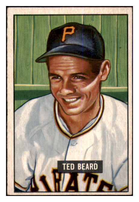 1951 Bowman Baseball #308 Ted Beard Pirates EX-MT 463376
