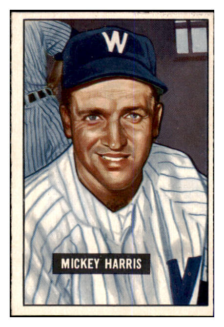 1951 Bowman Baseball #311 Mickey Harris Senators EX-MT 463377