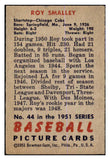 1951 Bowman Baseball #044 Roy Smalley Cubs EX 463386