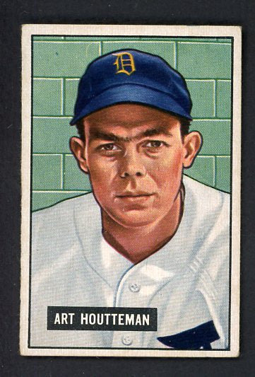 1951 Bowman Baseball #045 Art Houtteman Tigers EX 463387