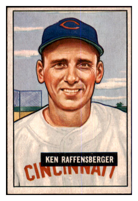 1951 Bowman Baseball #048 Ken Raffensberger Reds EX 463388