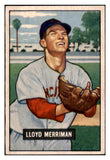 1951 Bowman Baseball #072 Lloyd Merriman Reds EX 463391