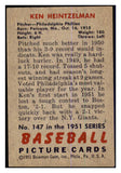 1951 Bowman Baseball #147 Ken Heintzelman Phillies EX 463401