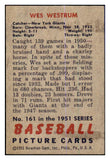 1951 Bowman Baseball #161 Wes Westrum Giants EX 463402