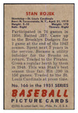 1951 Bowman Baseball #166 Stan Rojek Cardinals EX 463404