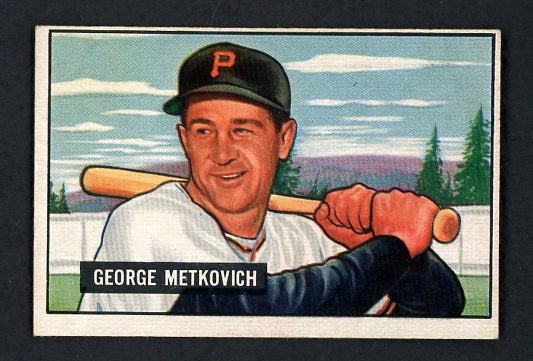 1951 Bowman Baseball #274 George Metkovich Pirates EX 463417