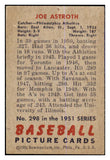 1951 Bowman Baseball #298 Joe Astroth A's EX 463418