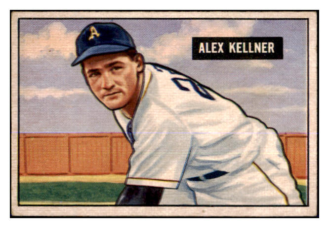 1951 Bowman Baseball #057 Alex Kellner A's VG-EX 463431