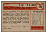 1954 Bowman Baseball #107 Paul Lapalme Pirates EX-MT 463441