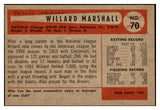 1954 Bowman Baseball #070 Willard Marshall White Sox EX-MT 463444