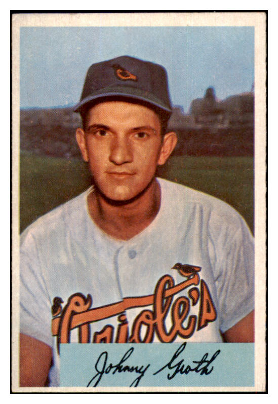 1954 Bowman Baseball #165 Johnny Groth Orioles EX-MT 463445