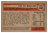 1954 Bowman Baseball #147 Joe Demaestri A's EX-MT 463448