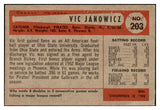 1954 Bowman Baseball #203 Vic Janowicz Pirates EX-MT 463460