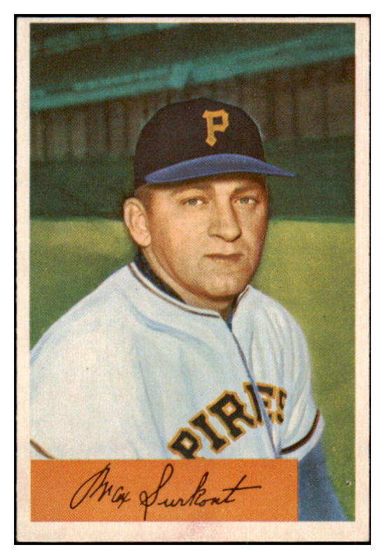 1954 Bowman Baseball #075 Max Surkont Pirates EX-MT 463470