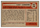 1954 Bowman Baseball #079 Curt Simmons Phillies EX-MT 463473