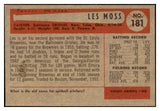 1954 Bowman Baseball #181 Les Moss Orioles EX-MT 463510