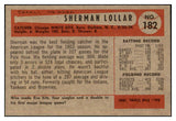 1954 Bowman Baseball #182 Sherm Lollar White Sox EX-MT 463511
