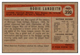 1954 Bowman Baseball #220 Hobie Landrith Reds EX-MT 463522
