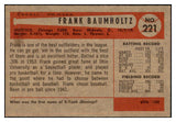 1954 Bowman Baseball #221 Frank Baumholtz Cubs EX-MT 463523