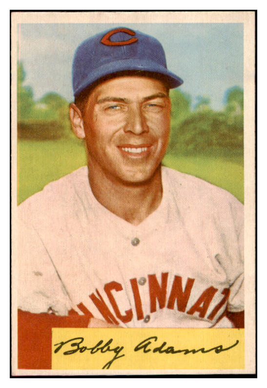 1954 Bowman Baseball #108 Bobby Adams Reds EX-MT 463527