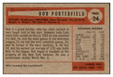 1954 Bowman Baseball #024 Bob Porterfield Senators EX-MT 463539