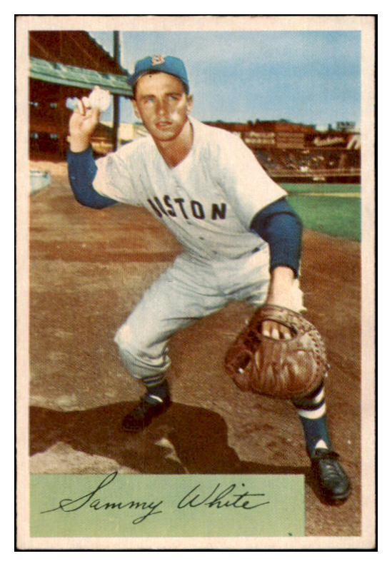 1954 Bowman Baseball #034 Sammy White Red Sox EX-MT 463540
