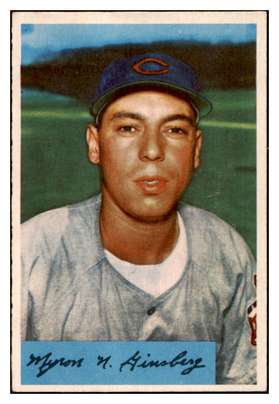 1954 Bowman Baseball #052 Joe Ginsberg Indians EX-MT 463544