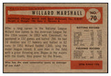 1954 Bowman Baseball #070 Willard Marshall White Sox EX-MT 463549