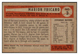 1954 Bowman Baseball #003 Marion Fricano A's EX-MT 463556