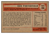 1954 Bowman Baseball #024 Bob Porterfield Senators EX-MT 463563