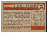 1954 Bowman Baseball #036 George Strickland Indians EX-MT 463567