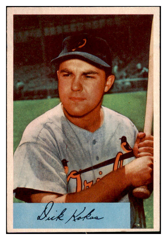 1954 Bowman Baseball #037 Dick Kokos Orioles EX-MT 463568