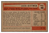 1954 Bowman Baseball #048 Jack Dittmer Braves EX-MT 463572