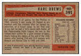 1954 Bowman Baseball #191 Karl Drews Phillies EX-MT 463584