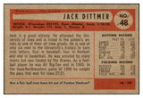 1954 Bowman Baseball #048 Jack Dittmer Braves EX-MT 463592