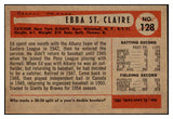 1954 Bowman Baseball #128 Ebba St. Claire Giants EX-MT 463612