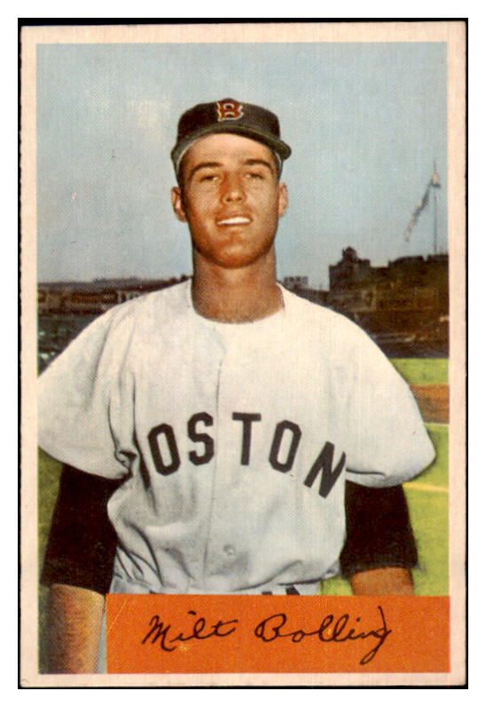 1954 Bowman Baseball #130 Milt Bolling Red Sox EX-MT 463613