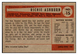 1954 Bowman Baseball #015 Richie Ashburn Phillies EX-MT 463629