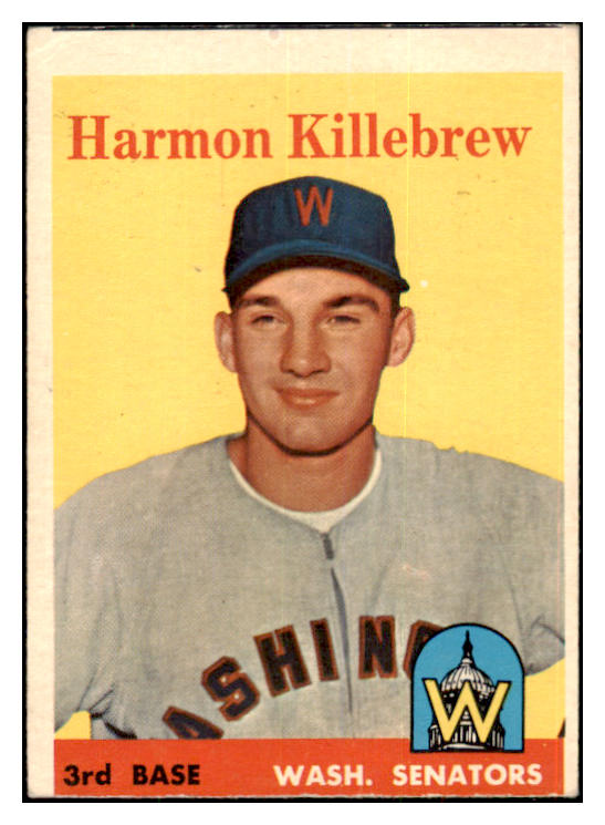 1958 Topps Baseball #288 Harmon Killebrew Senators VG 463641