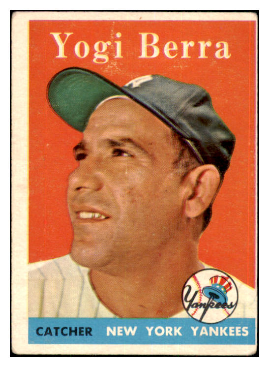 1958 Topps Baseball #370 Yogi Berra Yankees VG 463644