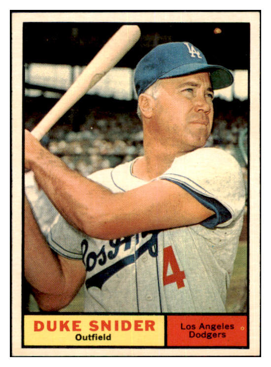 1961 Topps Baseball #443 Duke Snider Dodgers NR-MT 463659