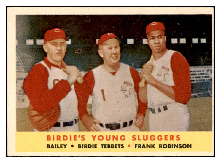 1958 Topps Baseball #386 Frank Robinson Ed Bailey EX 463670