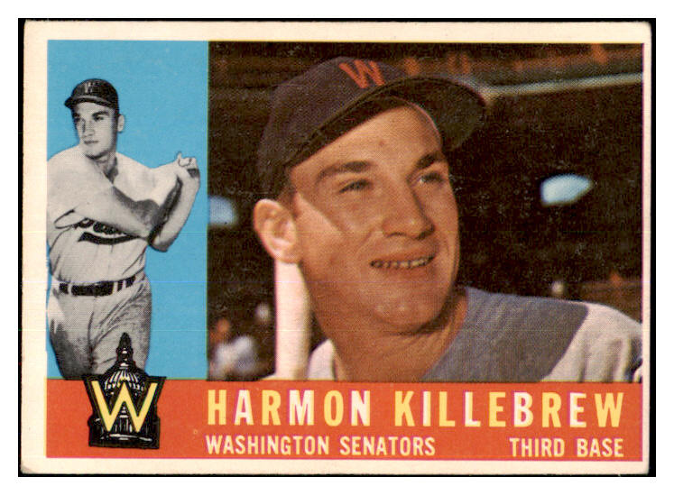 1960 Topps Baseball #210 Harmon Killebrew Senators EX 463683